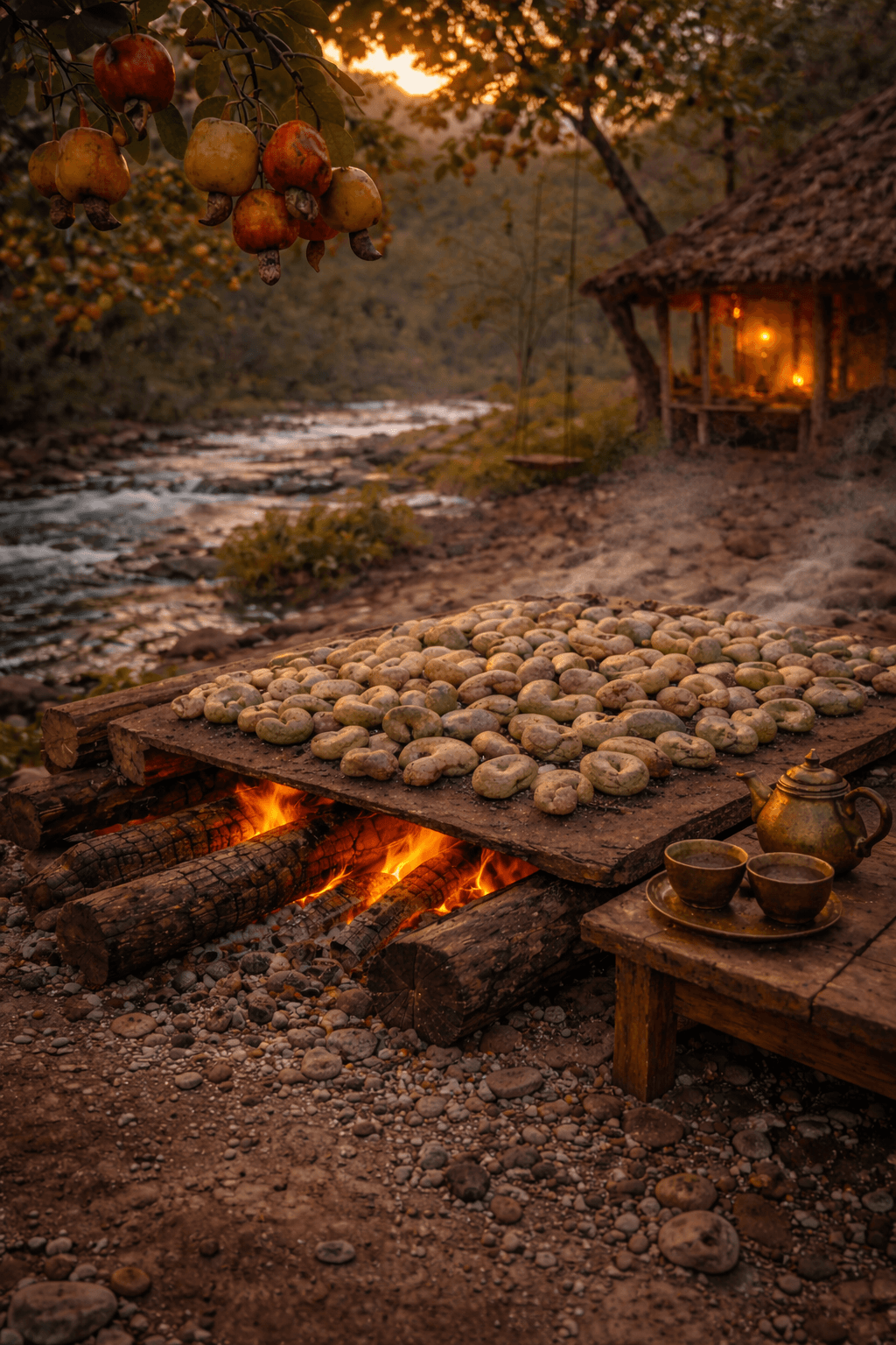 Cashew farm background